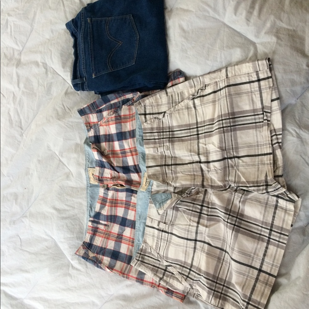 Levi’s shorts and boot cut pants